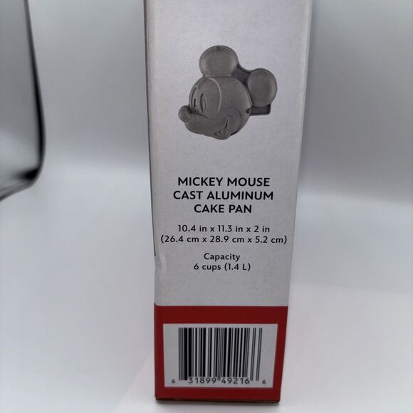 Disney Mickey Mouse 3D Cast Aluminum Cake Pan Non Stick Farberware NIB Party - Picture 2 of 4